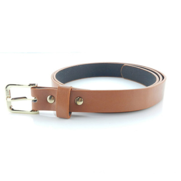 Ceinture en cuir brun pour femme